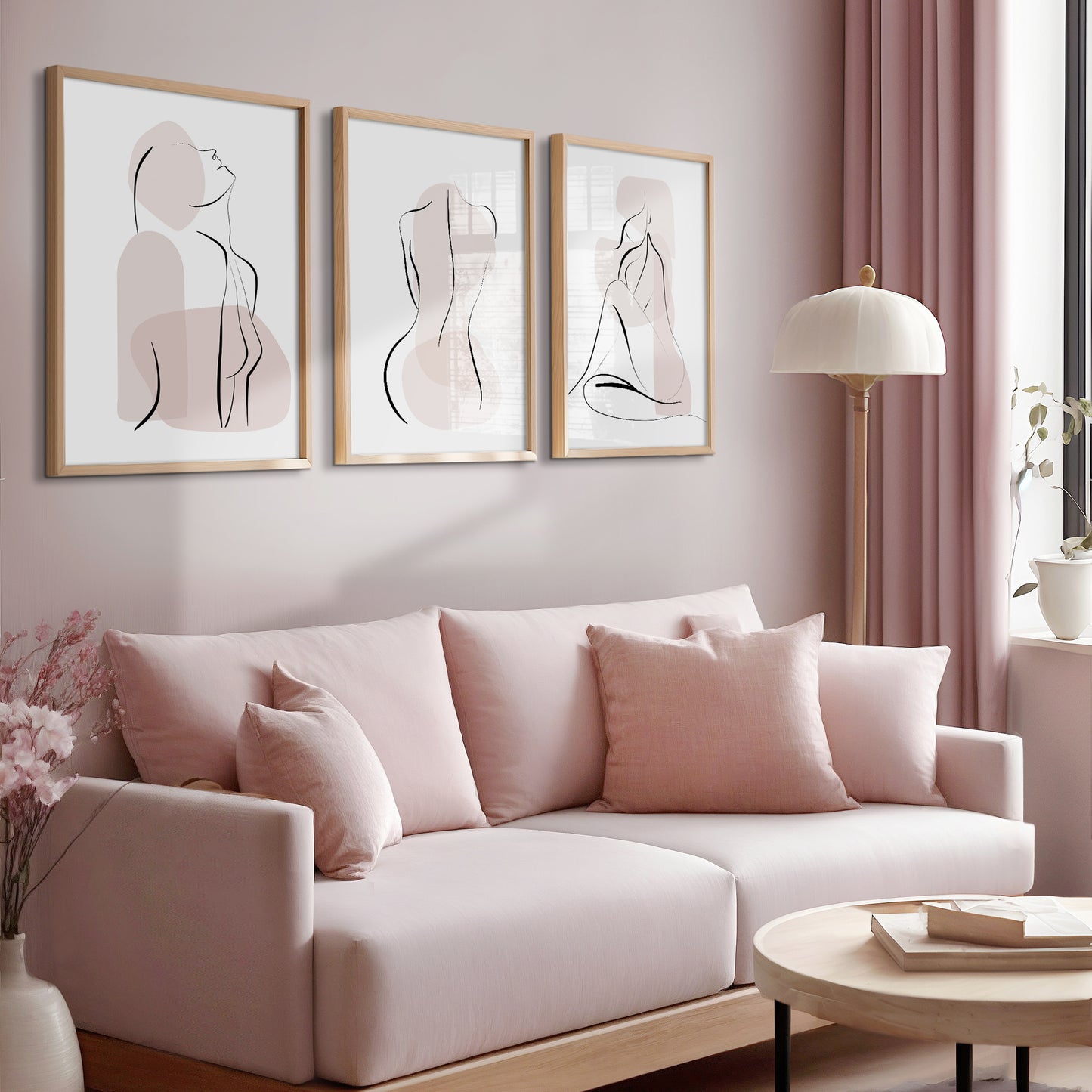 Abstract women wall art