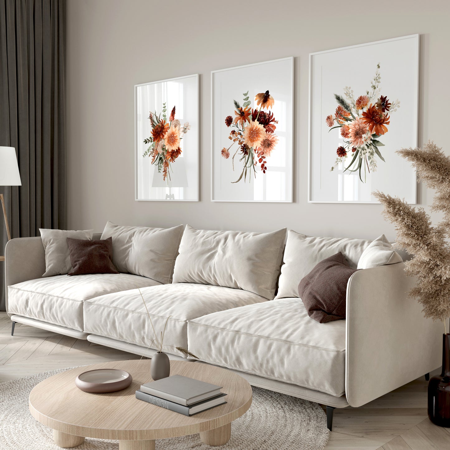 Autumn floral wall art for your home