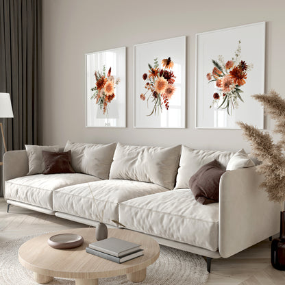 Autumn floral wall art for your home