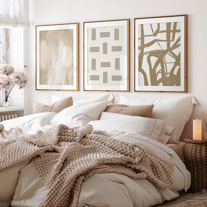 Gallery Wall Art, Set of 3 Abstract Prints