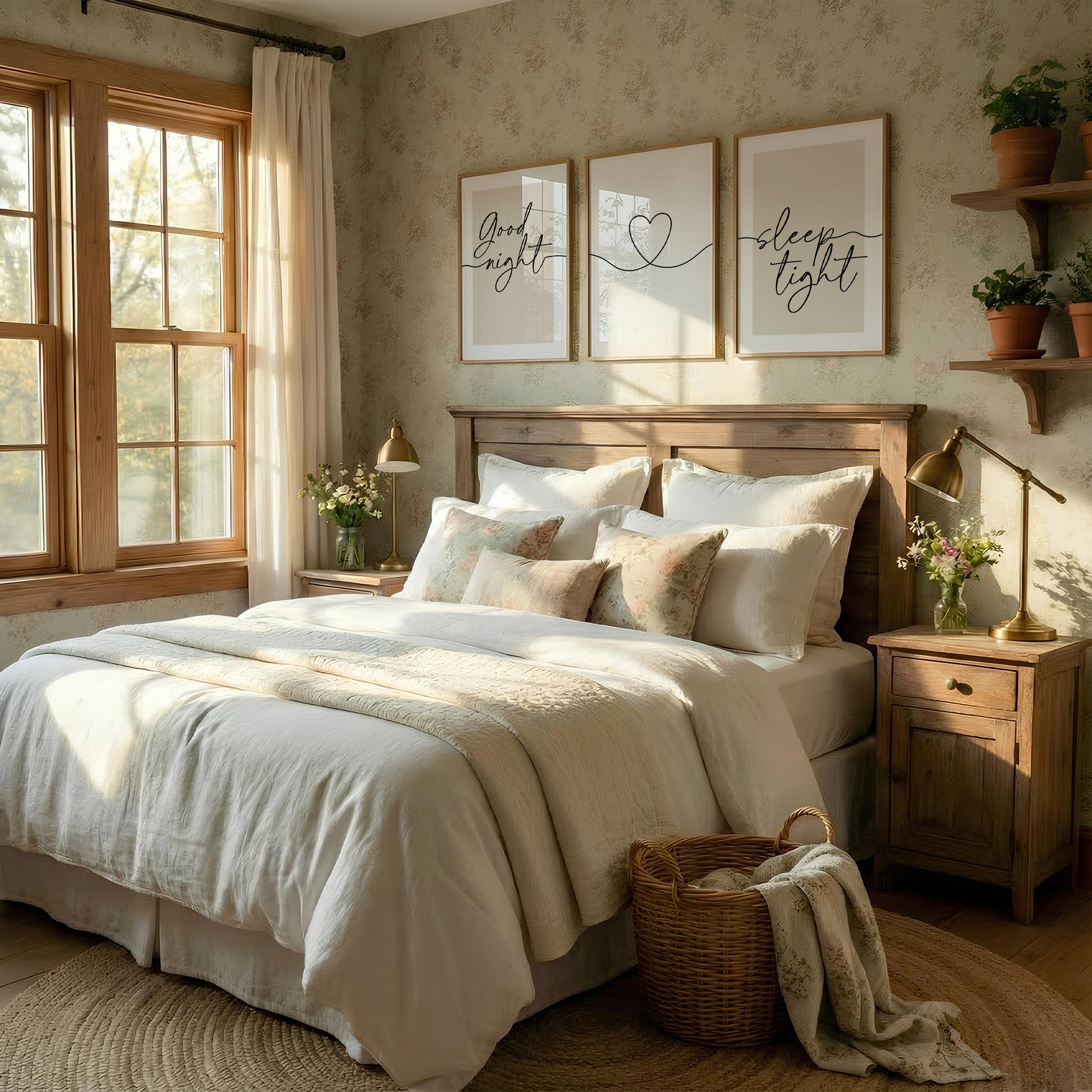 Bedtime quote bedroom prints