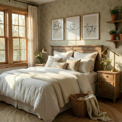 Bedtime quote bedroom prints