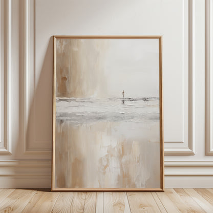 Neutral Abstract Landscape Art, Set of 3