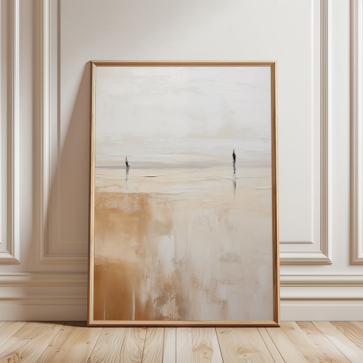 Neutral Abstract Landscape Art, Set of 3