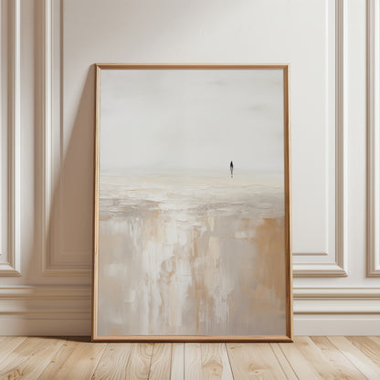 Neutral Abstract Landscape Art, Set of 3