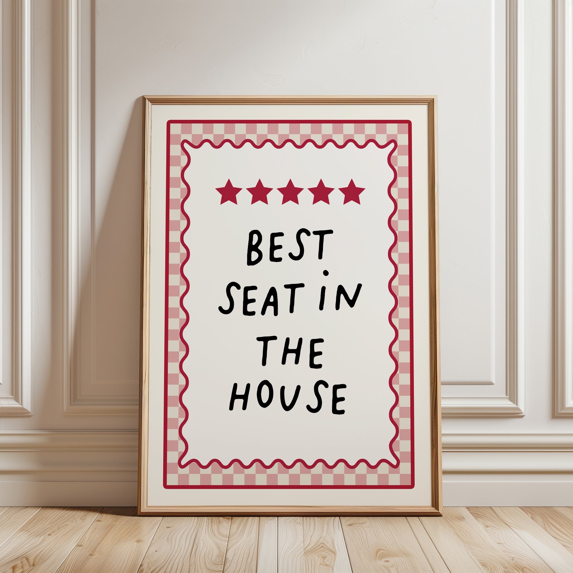 Bathroom print "BEST SEAT IN THE HOUSE"