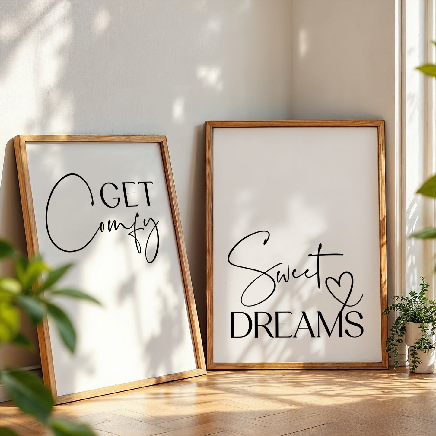 Set of 2 Bedroom Prints, Black & White