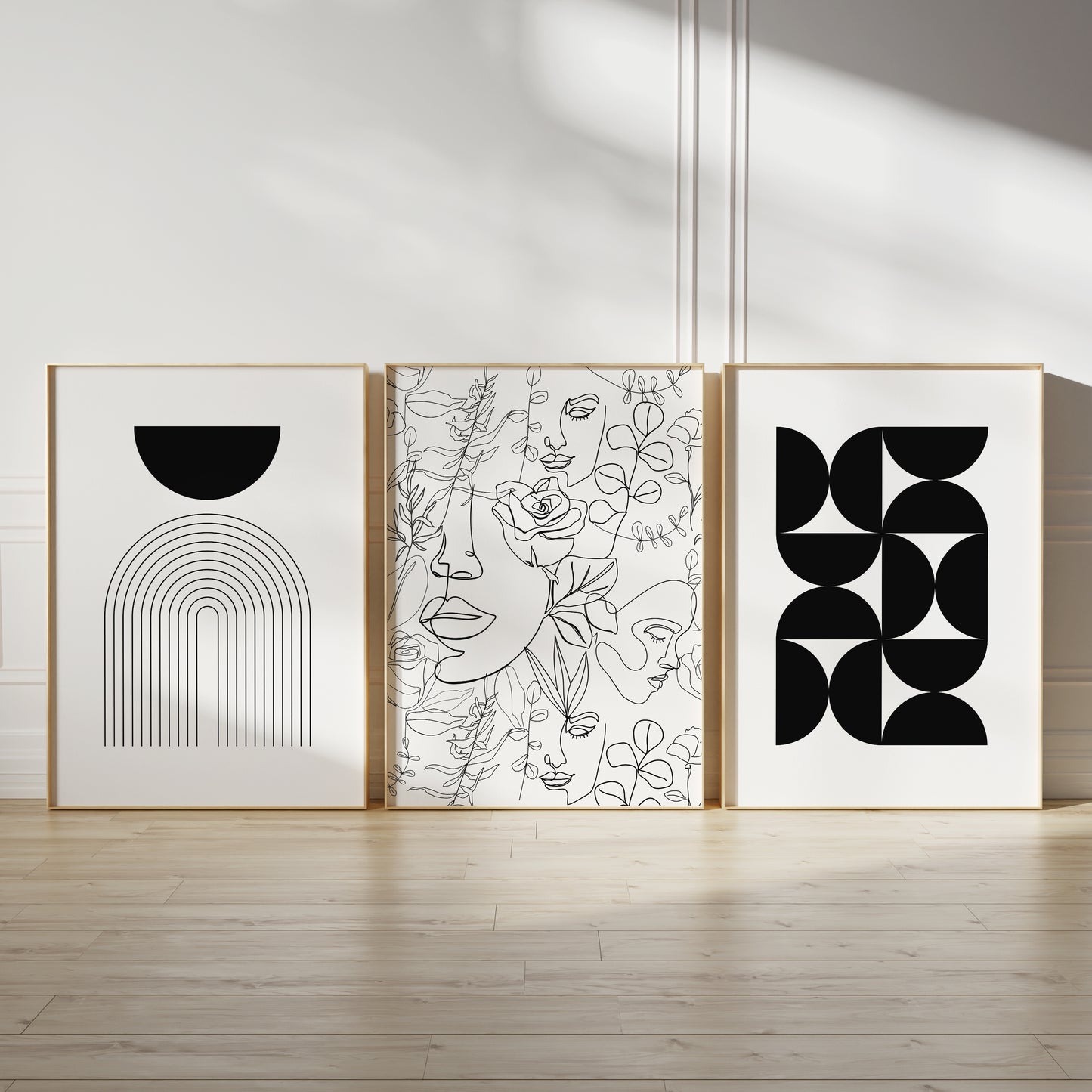 Set of 3 Black & White Prints
