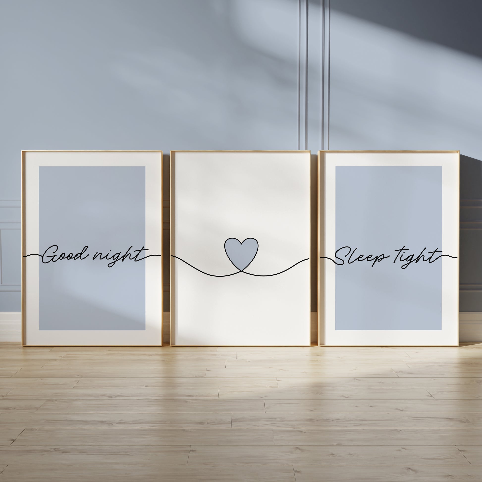 blue wall decor