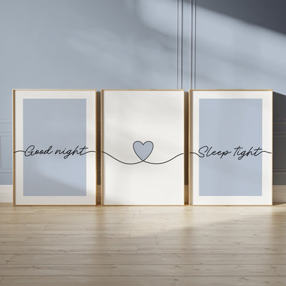 blue wall decor