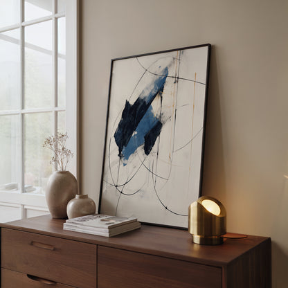 Blue Abstract Wall Art Print
