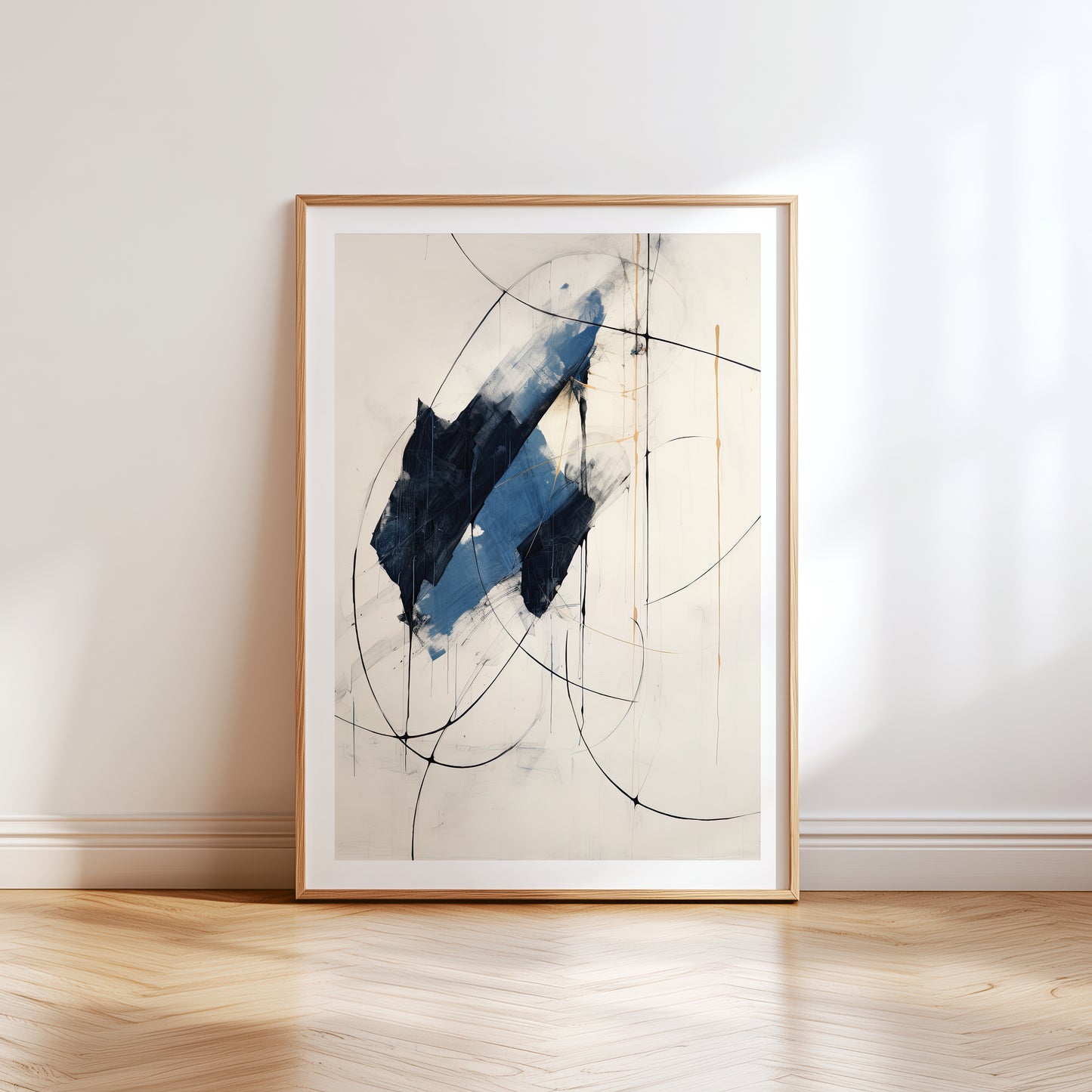 Blue Abstract Wall Art Print