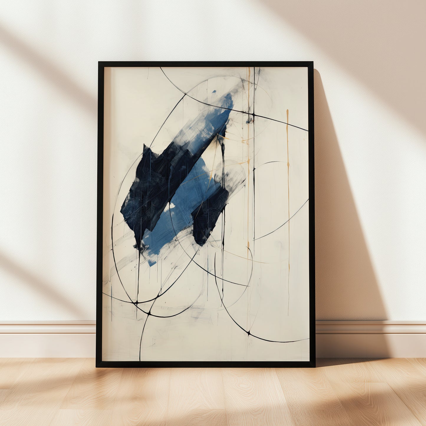 Blue Abstract Wall Art Print
