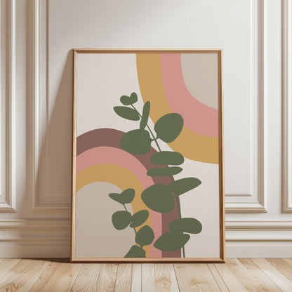 Set of 3 Dusky Pink Boho Wall Art Prints