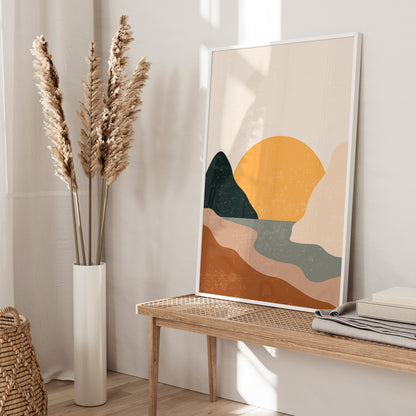 boho sunrise print