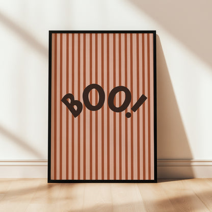 Halloween Wall Art Print, Boo