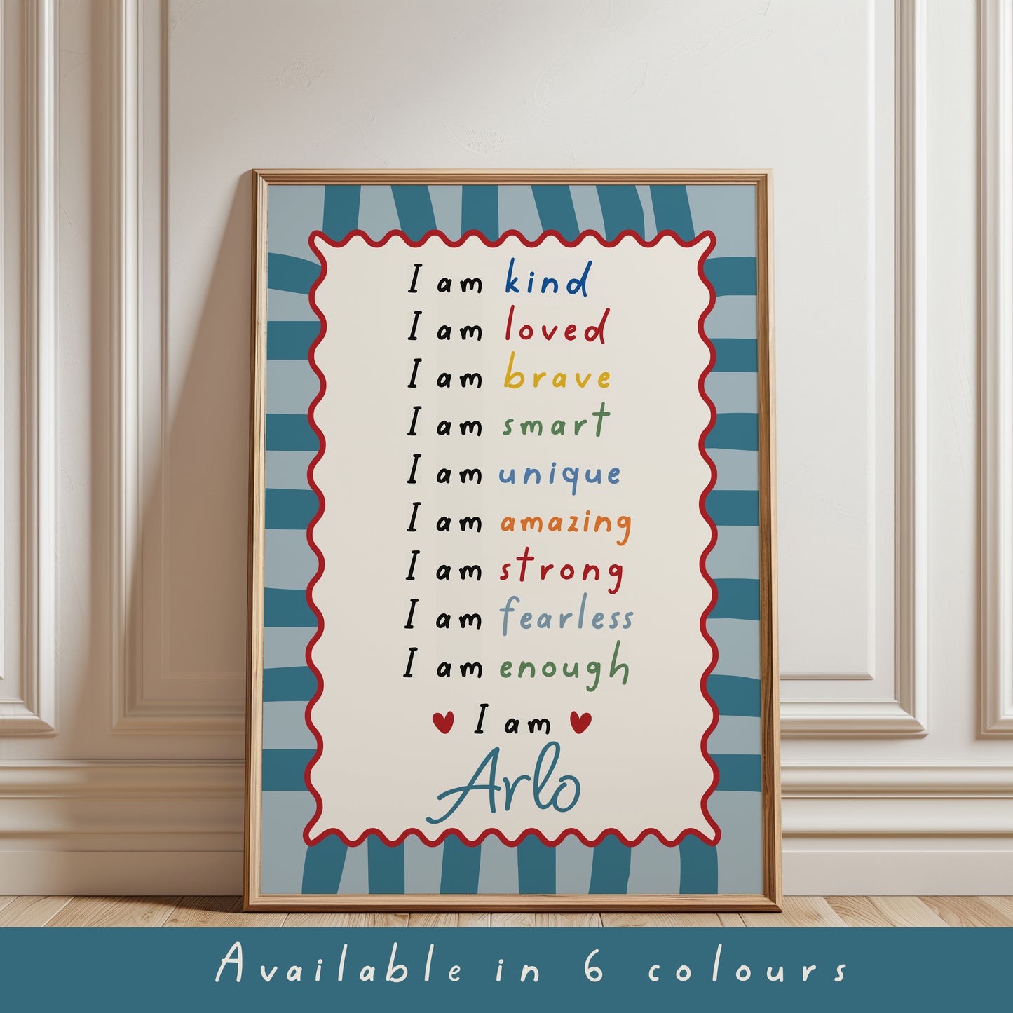 Boys Affirmation Personalised Print