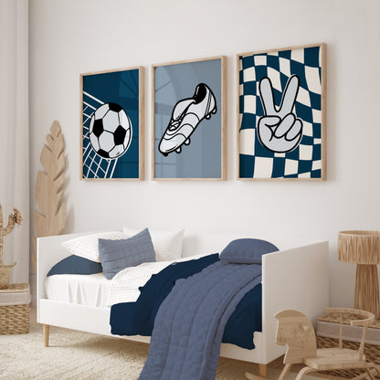toddler boys football prints