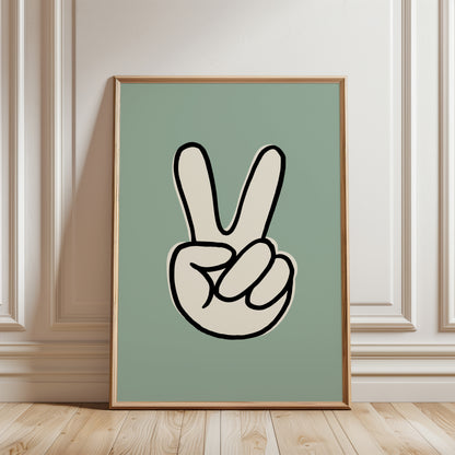 Set of 3 Boys Sage Green Personalised Prints