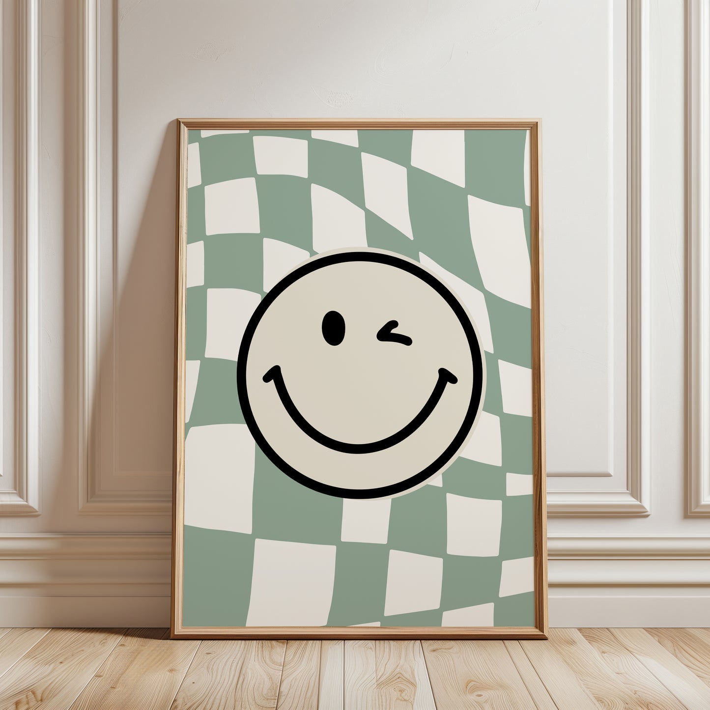 Set of 3 Boys Sage Green Personalised Prints