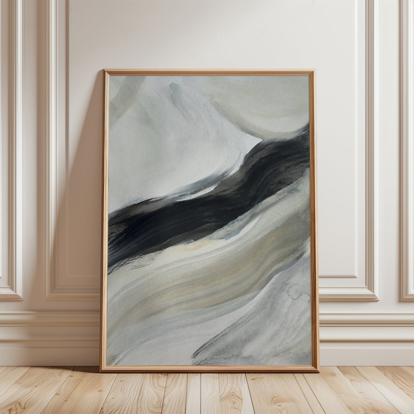 brush stroke abstract art print