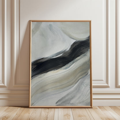 brush stroke abstract art print