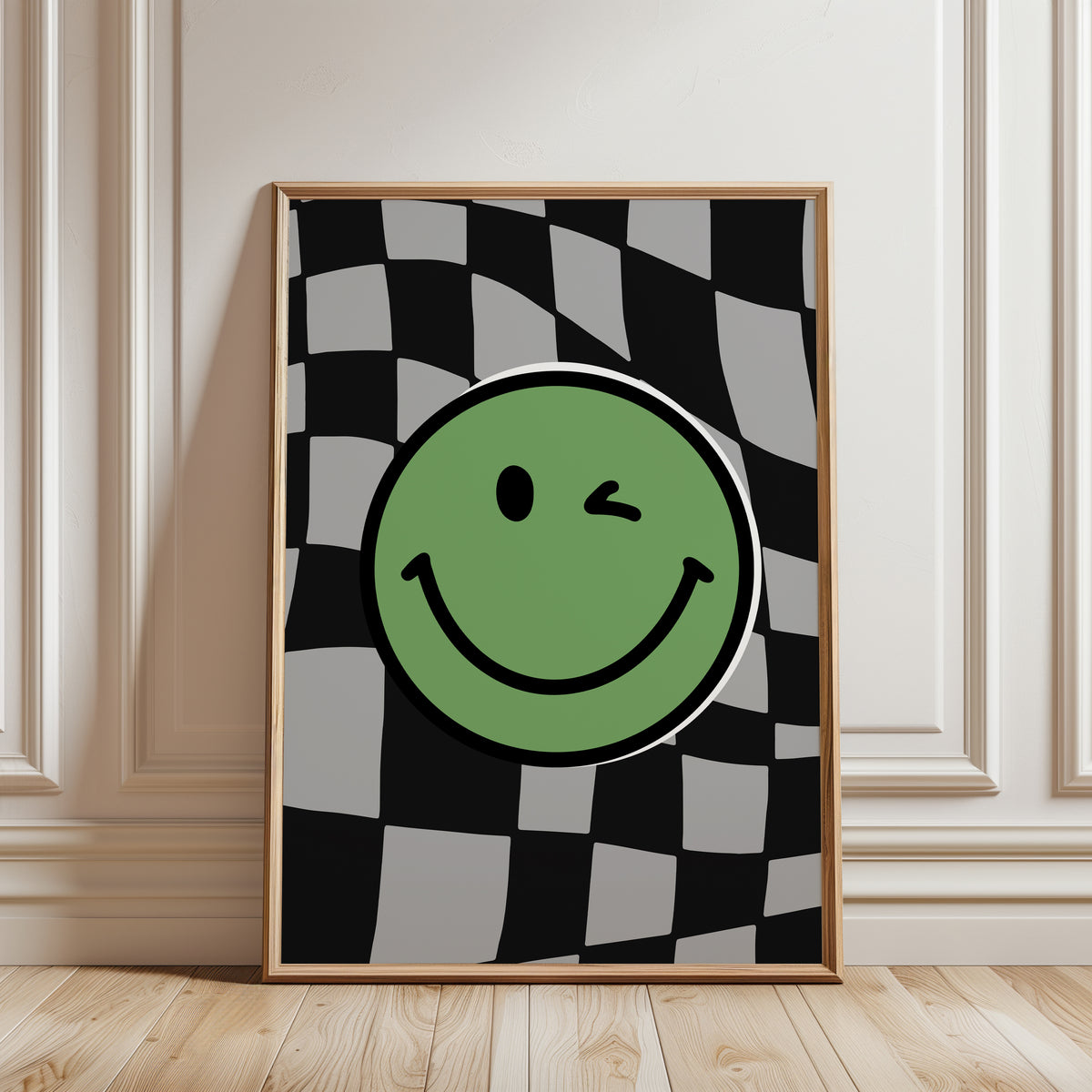 Set of 3 Boys Green Personalised Prints