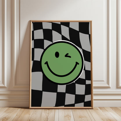 Set of 3 Boys Green Personalised Prints