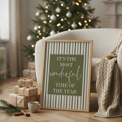 Christmas Print, Most Wonderful Time of The Year