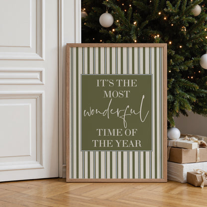 Christmas Print, Most Wonderful Time of The Year