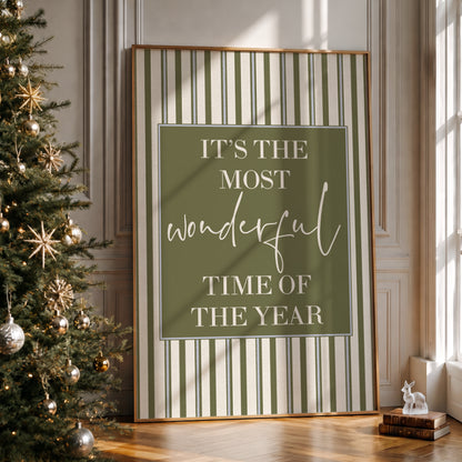 Christmas Print, Most Wonderful Time of The Year