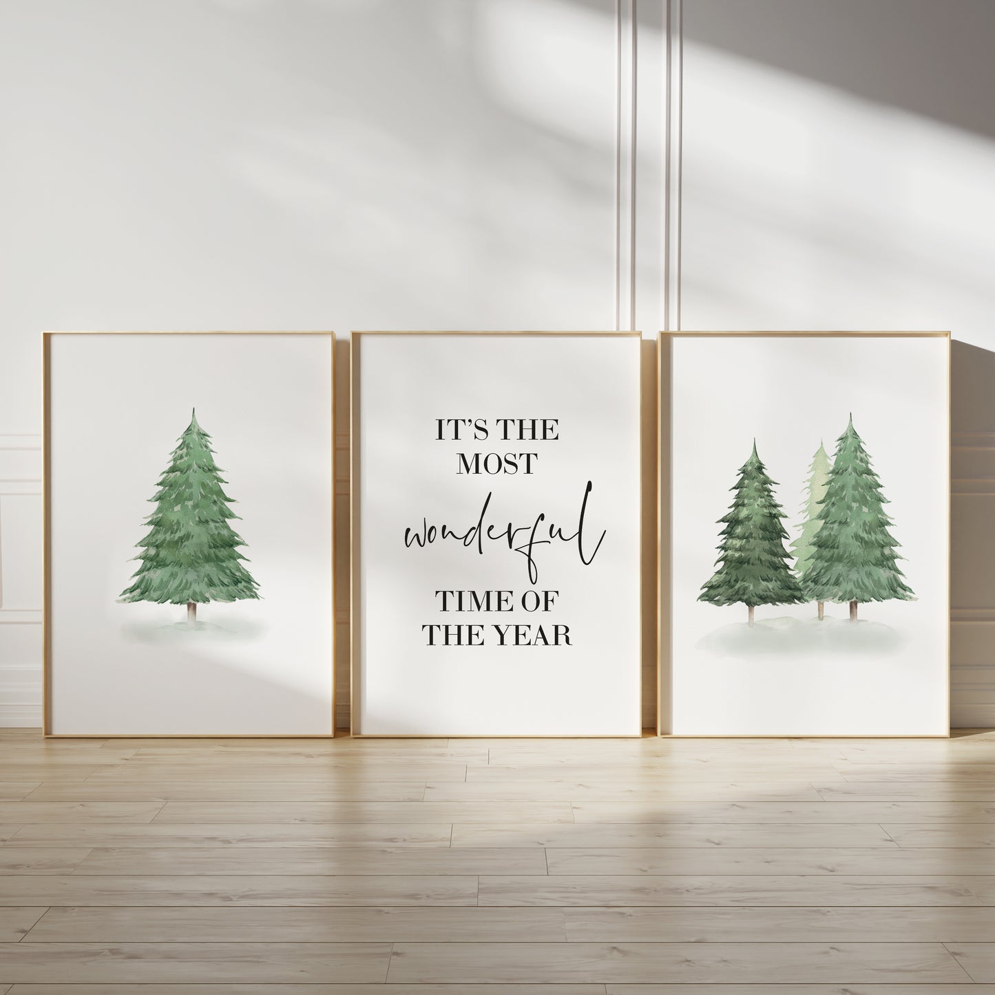 Christmas tree wall art prints