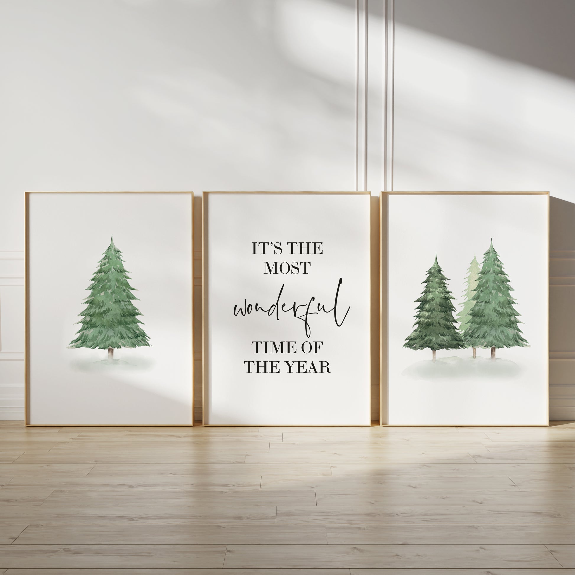 Christmas tree wall art prints