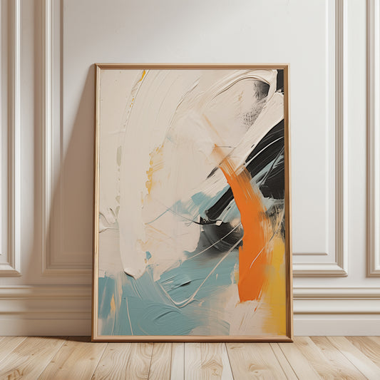 colourful abstract wall art print