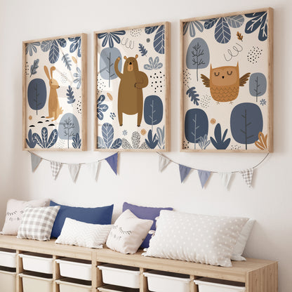 cute woodland animal prints