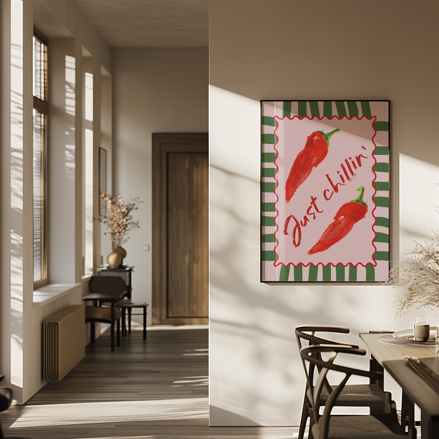 Kitchen Wall Art Print, Just Chillin'