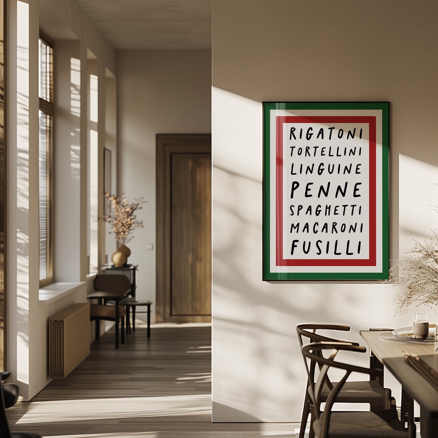 Italian Pasta Kitchen Print