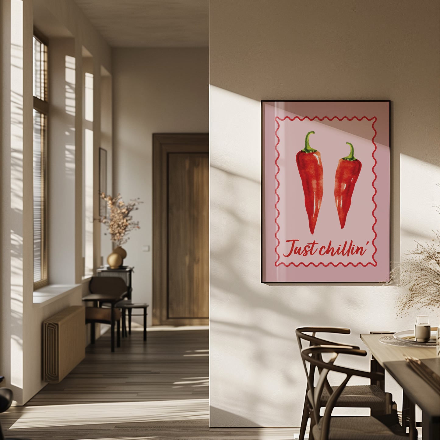 Kitchen Wall Art Print, Just Chillin'