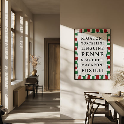 Italian Pasta Kitchen Print