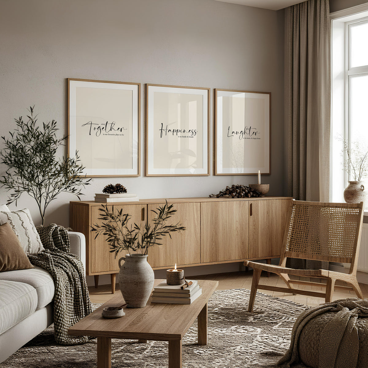 Family wall art print set