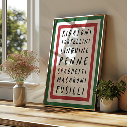 Italian Pasta Kitchen Print