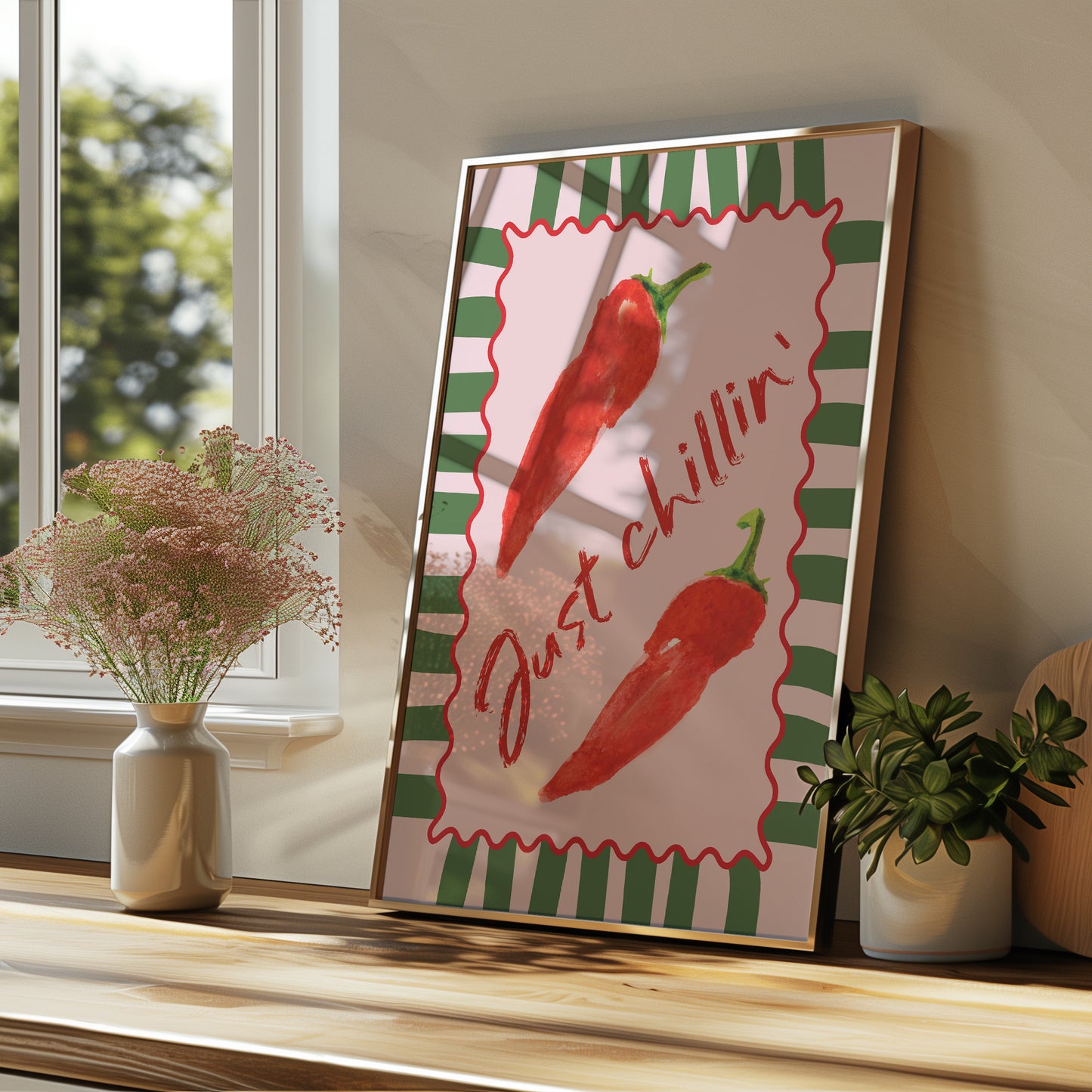 Kitchen Wall Art Print, Just Chillin'