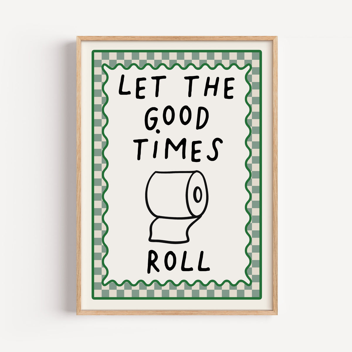 Set of 2 Sage Green Bathroom Art Prints