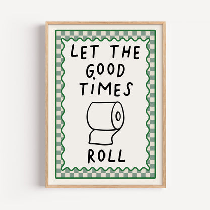 Set of 2 Sage Green Bathroom Art Prints