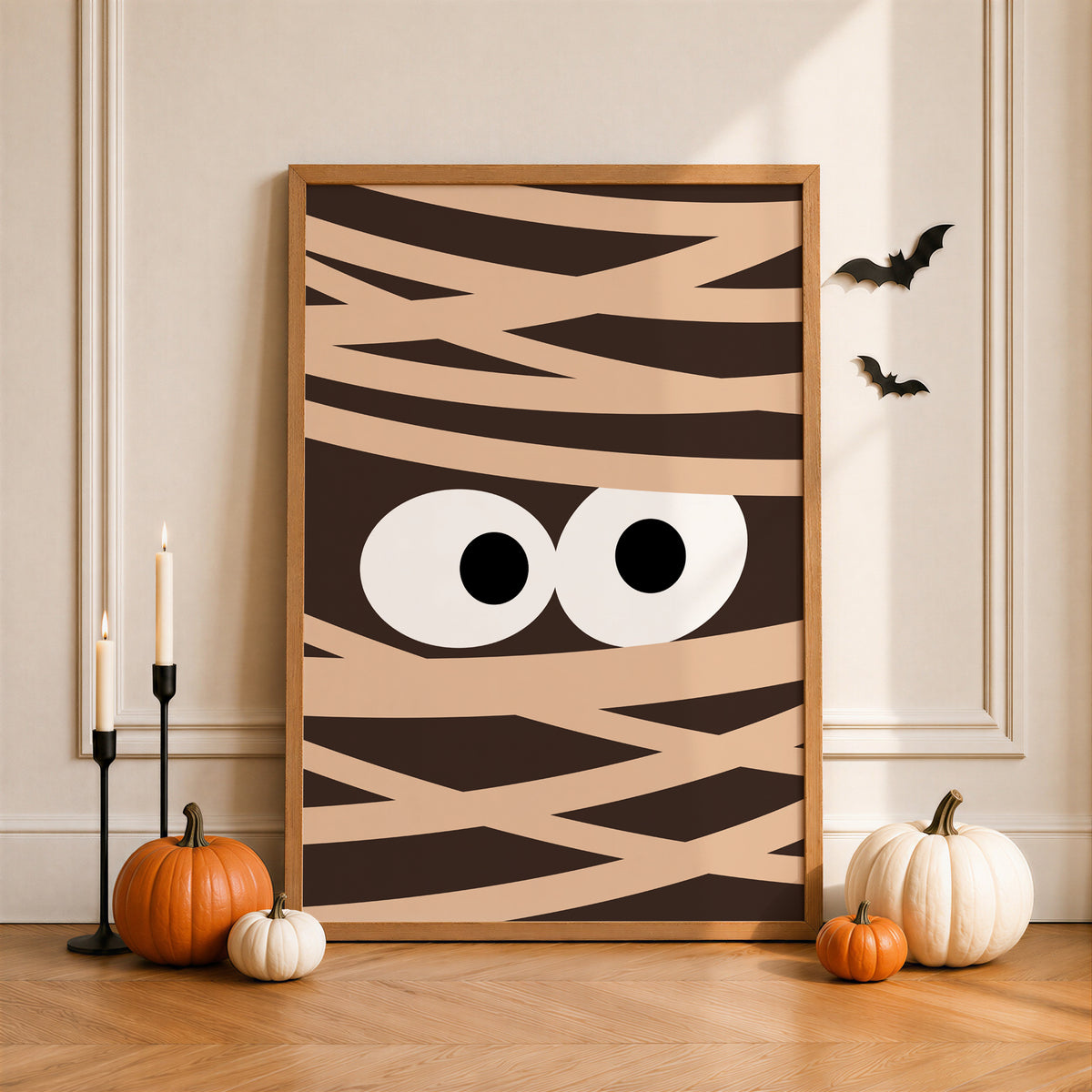 Halloween Wall Art Print, Mummy