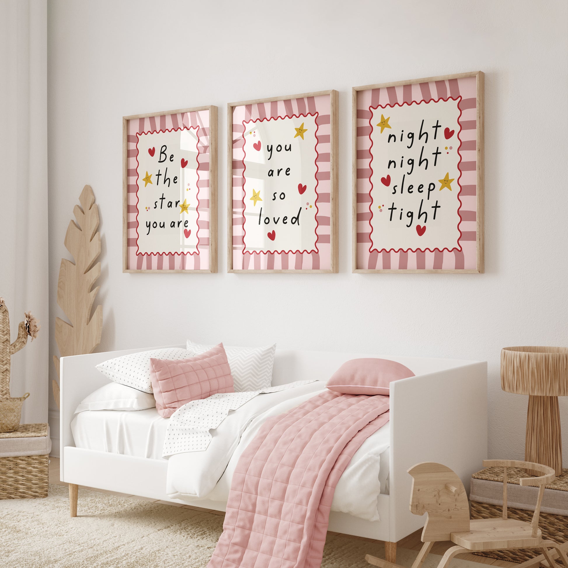 Girls bedroom prints, you are so loved