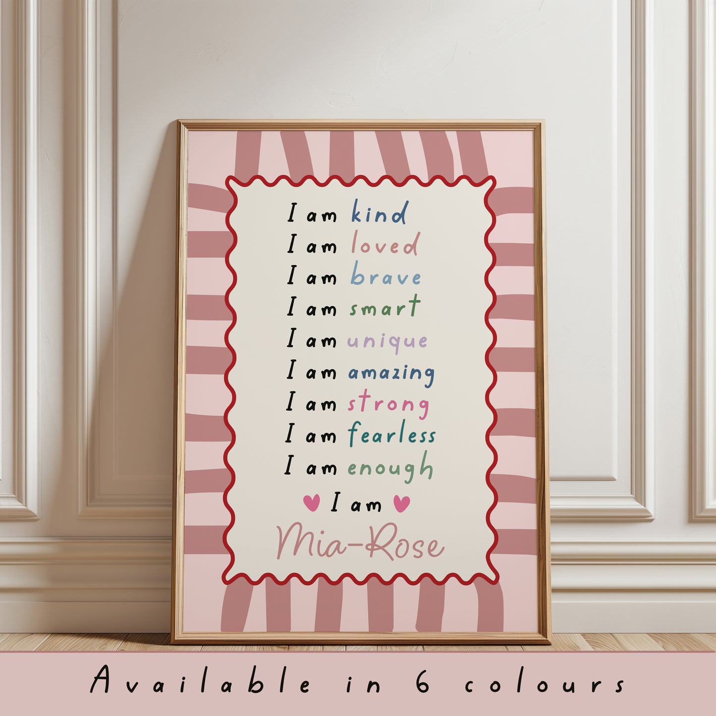 Kids Affirmation Personalised Print