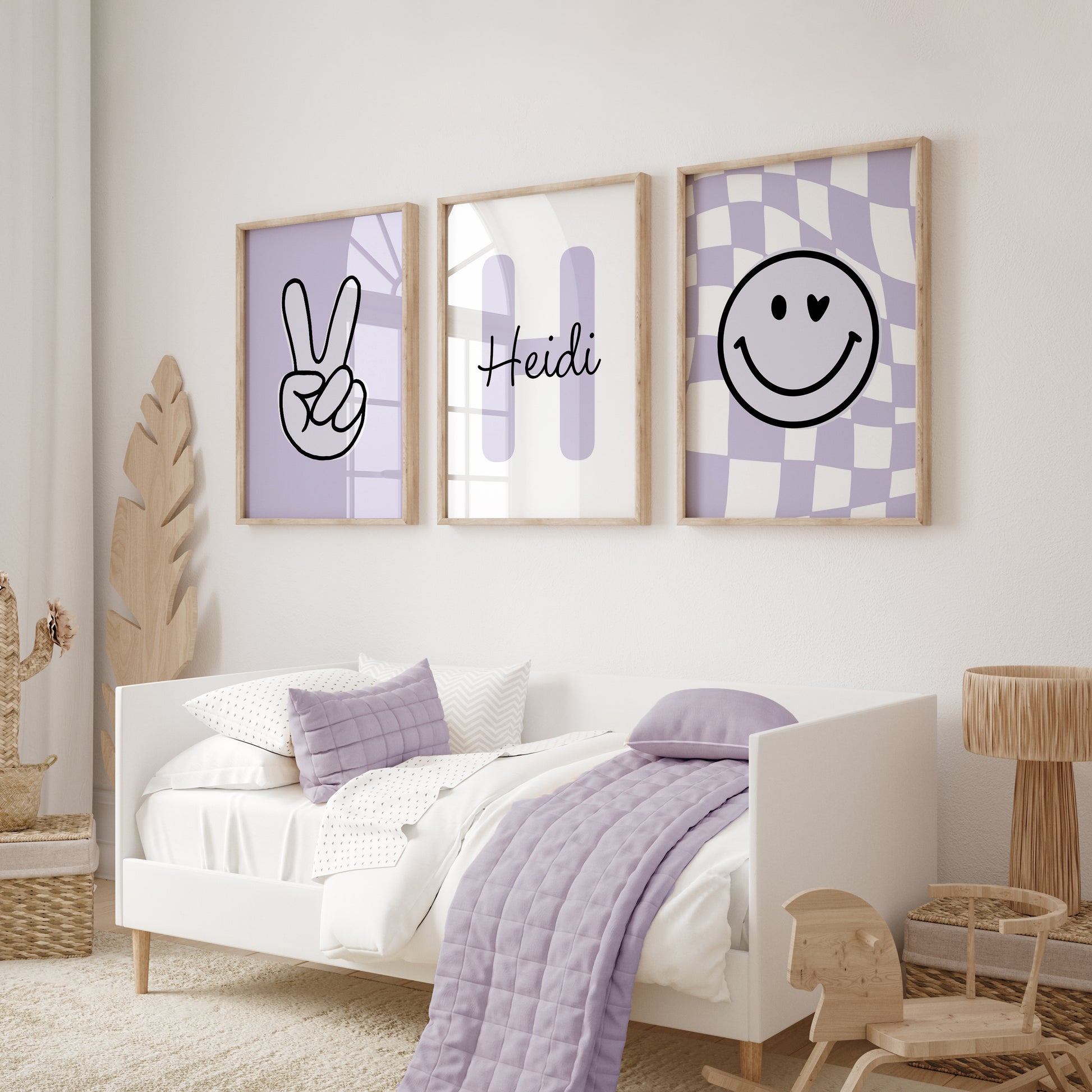 Girls lilac bedroom decor