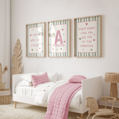 girls bedroom prints