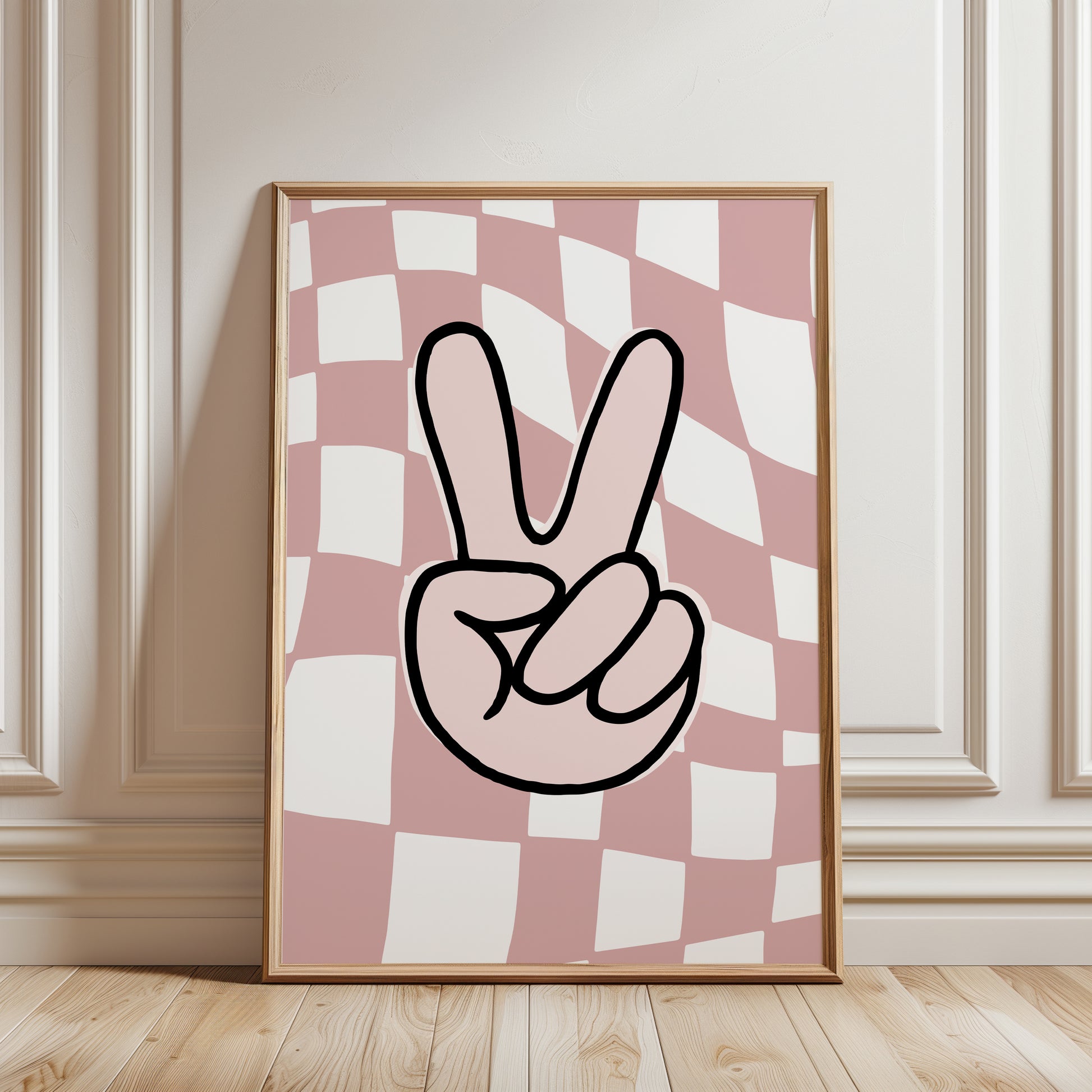 Girls pink wall art